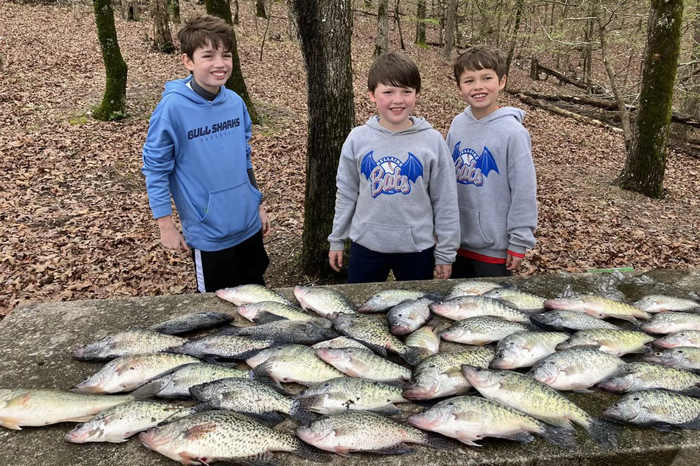 Angler holding a crappie caught on Broken Bow Lake