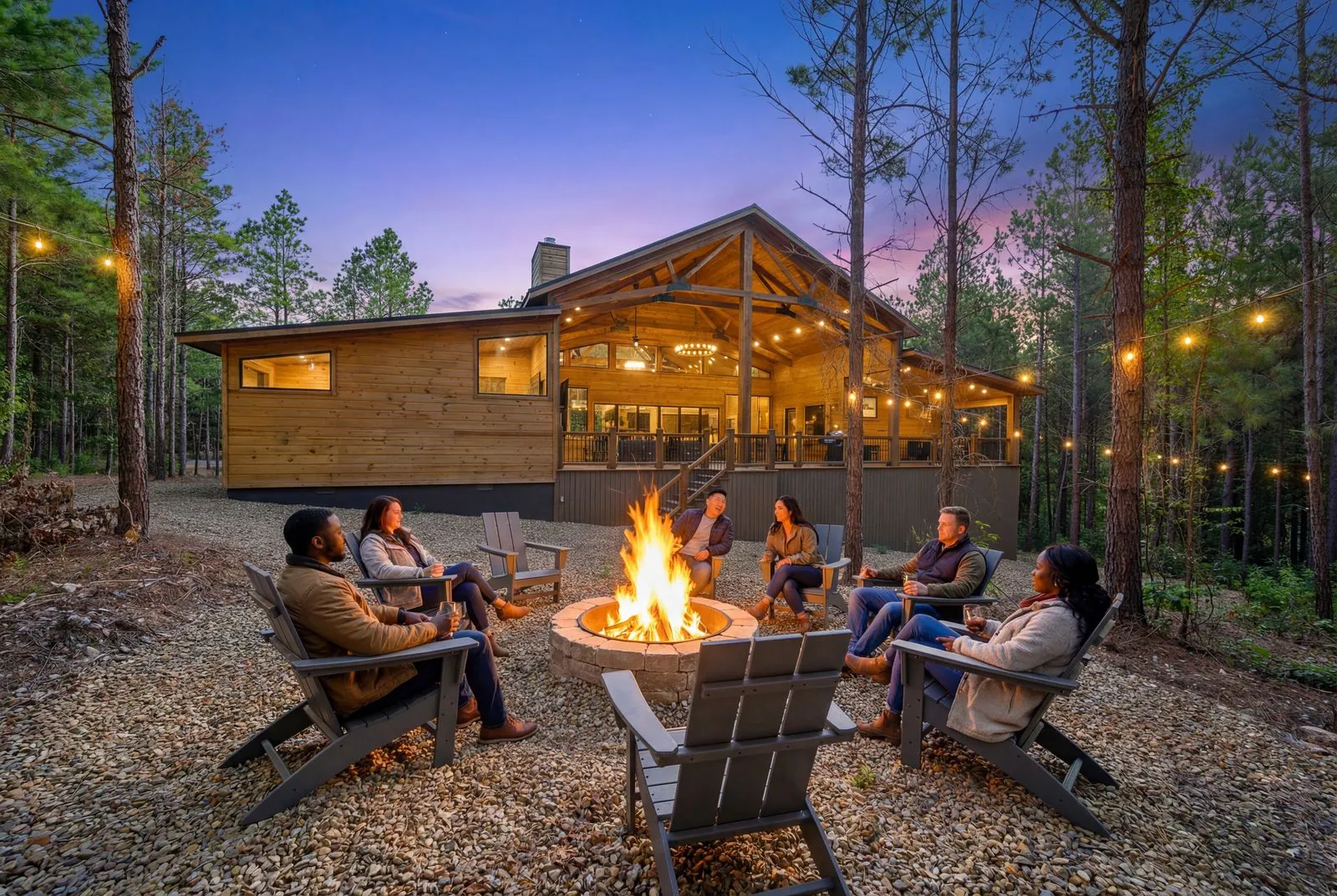 The Avalon pet-friendly Broken Bow cabin