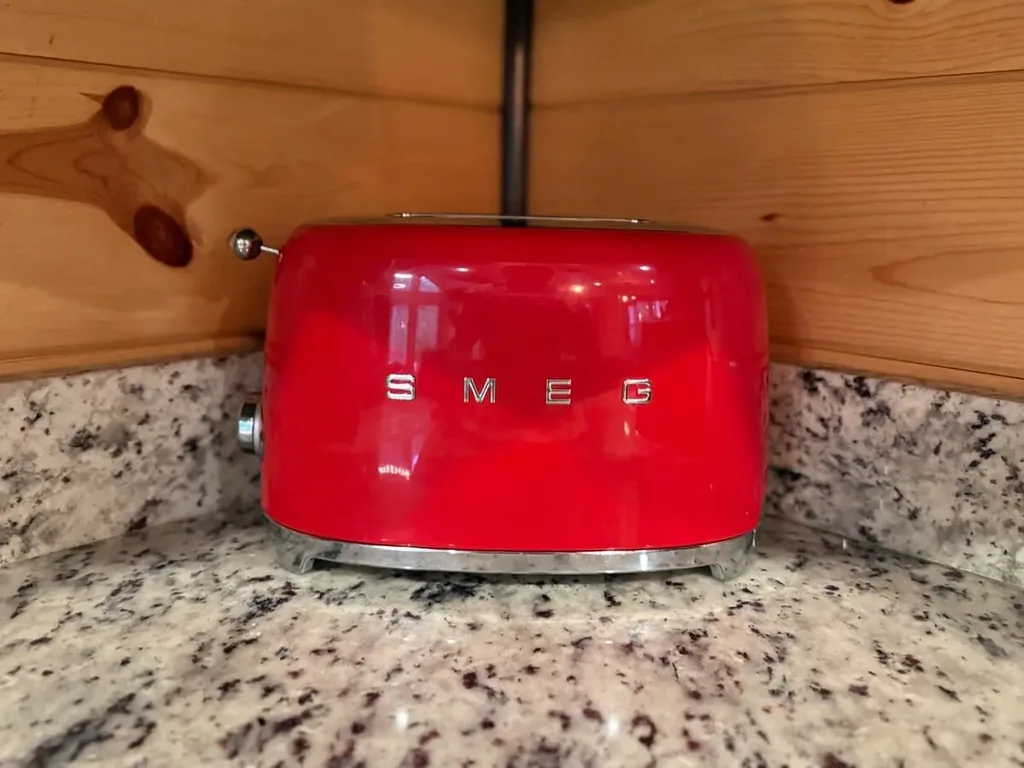 Countertop toaster in the Cami's Campout kitchen