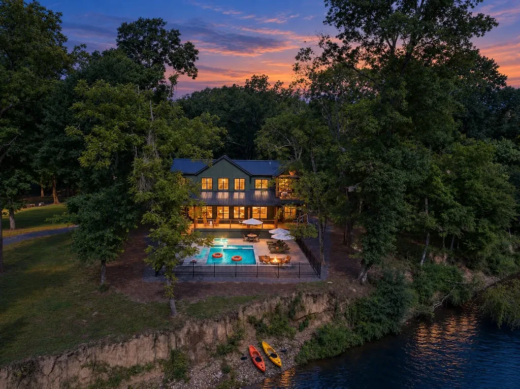 Aerial view of Clearwater on the Mountain Fork River