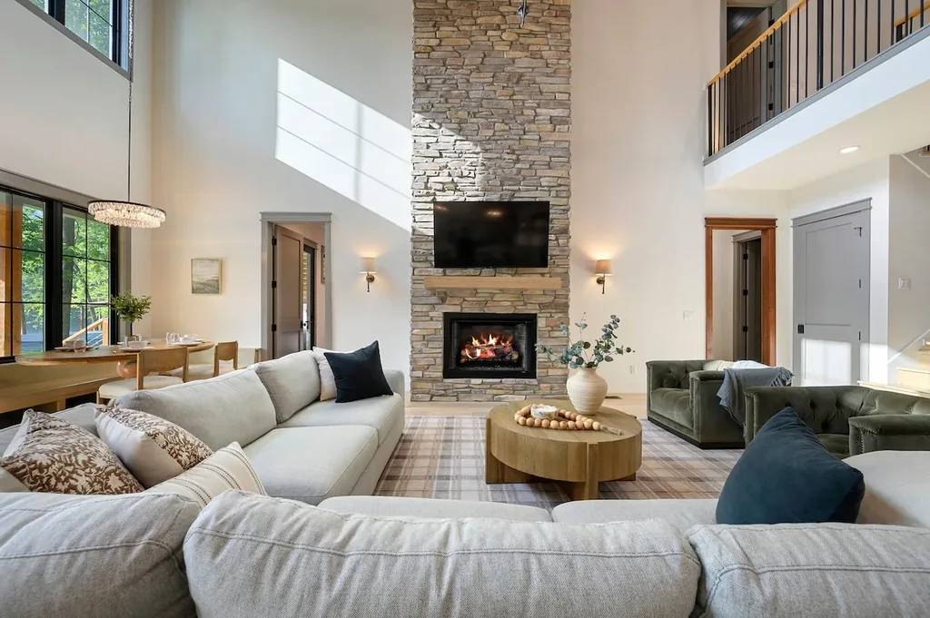 Living room seating at Clearwater in Broken Bow