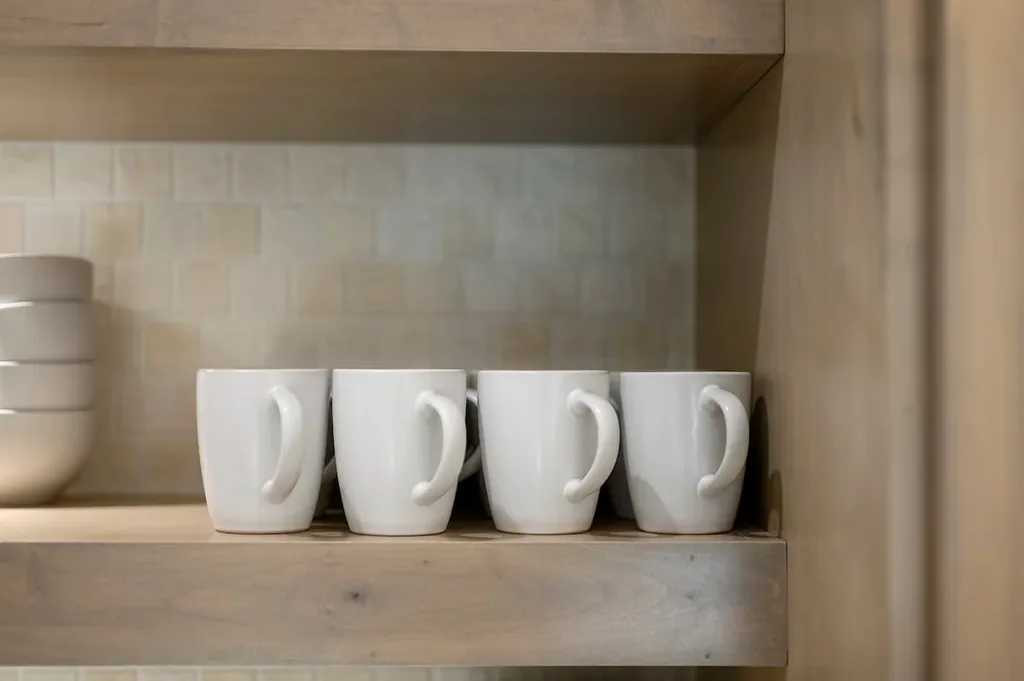 Coffee mugs at Clearwater in Broken Bow