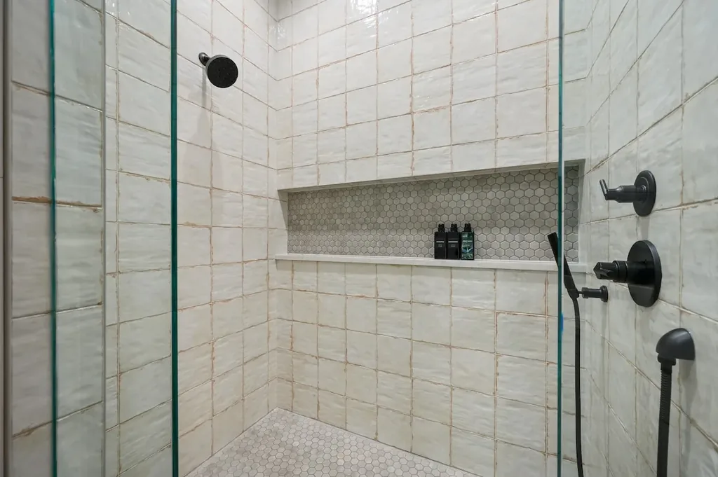 Full bathroom 1 shower at Clearwater in Broken Bow
