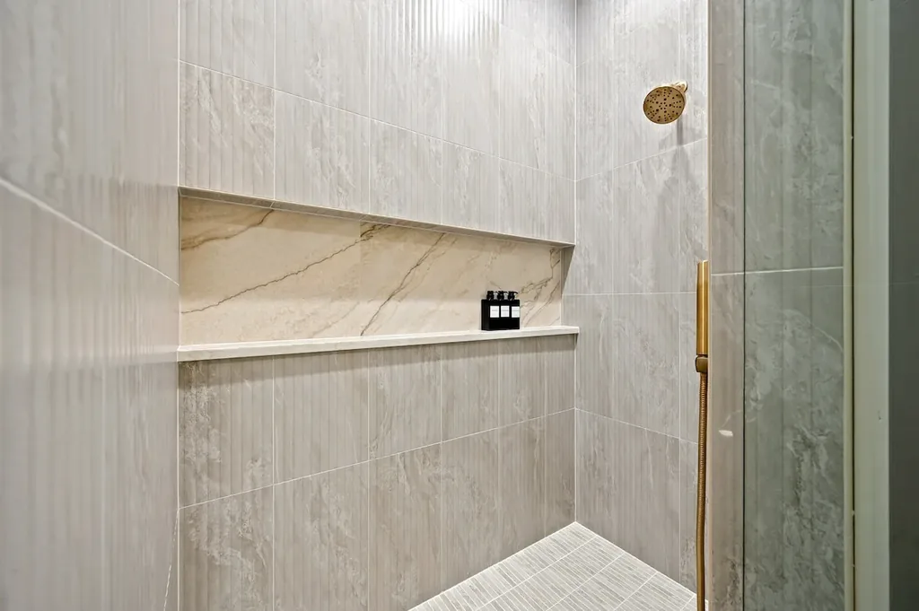 Full bathroom 2 shower at Clearwater in Broken Bow