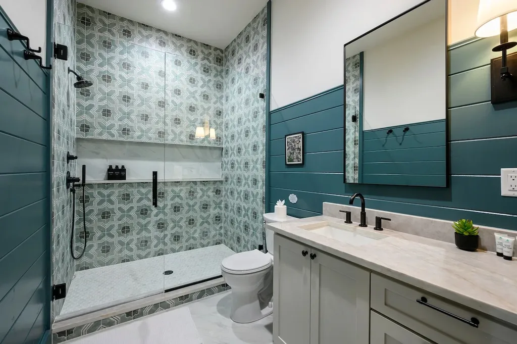 Full bathroom 6 shower at Clearwater in Broken Bow
