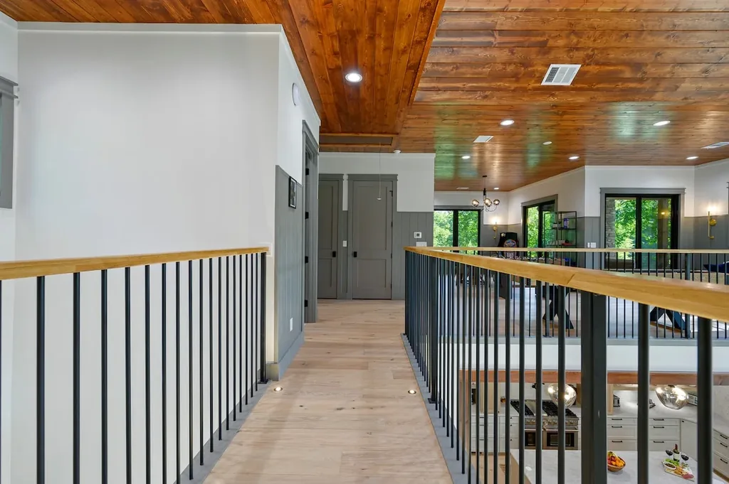 Game loft balcony at Clearwater in Broken Bow