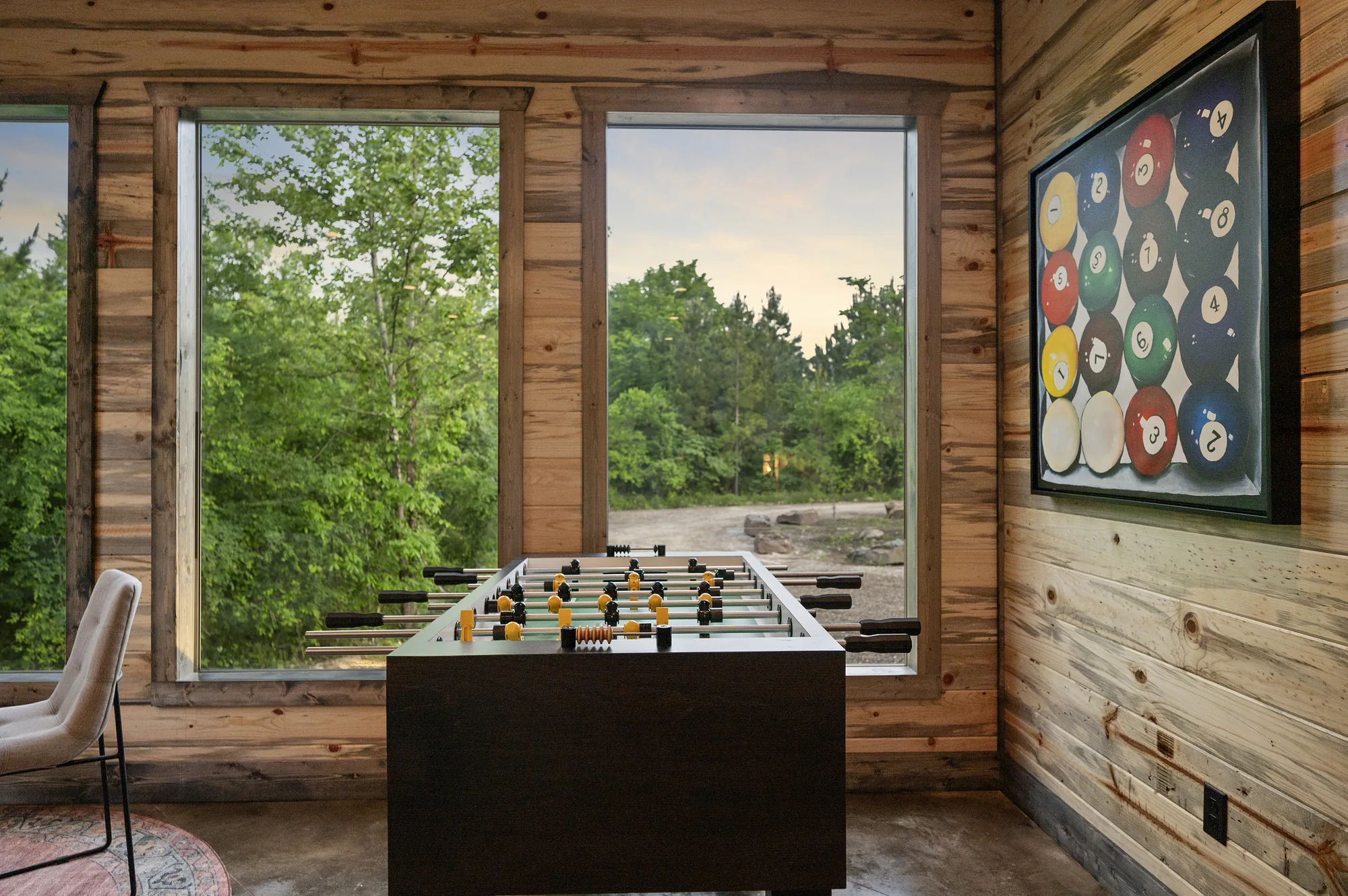 Creekside view from the property at Dreams & Streams