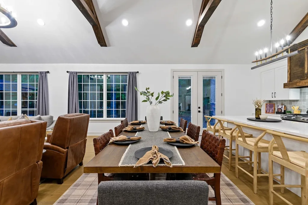 Dining table beside the kitchen at Eleven:Eleven