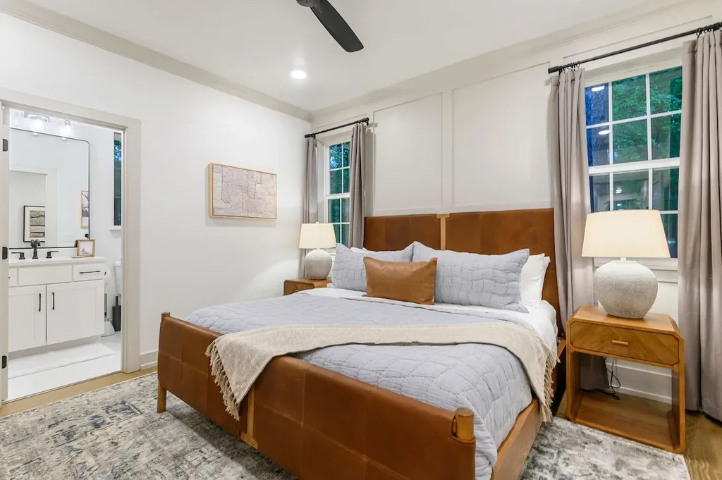 Sleep in a king bed with the convenience of your own private ensuite bathroom just steps away.