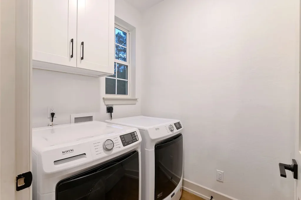 Pack light with a private full-size washer and dryer right in the cabin.