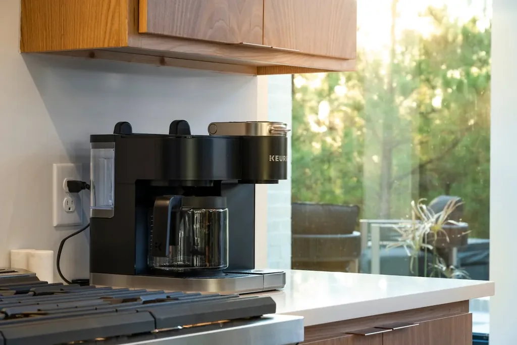 The Eleanor kitchen coffee maker at Imperial Jade in Broken Bow