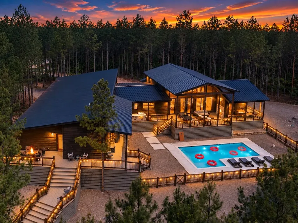Miko Chukka — Unwind by your private pool and fire pit under a forest canopy, all steps from the cabin's own deck.